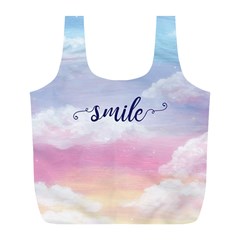 Smile Full Print Recycle Bag (l) by designsbymallika