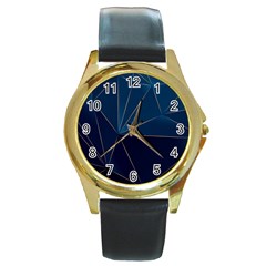 Luxda No 1 Round Gold Metal Watch by HWDesign