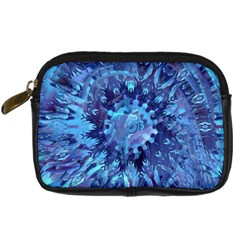 Fuzzball Mandala Digital Camera Leather Case by MRNStudios