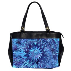 Fuzzball Mandala Oversize Office Handbag (2 Sides) by MRNStudios