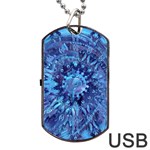 Fuzzball Mandala Dog Tag USB Flash (Two Sides) Back