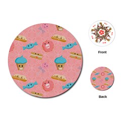 Toothy Sweets Playing Cards Single Design (round) by SychEva