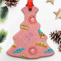 Toothy Sweets Christmas Tree Ornament (two Sides) by SychEva