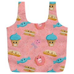 Toothy Sweets Full Print Recycle Bag (xl) by SychEva