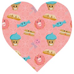 Toothy Sweets Wooden Puzzle Heart by SychEva