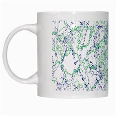 Splatter Abstract Bright Print White Mugs by dflcprintsclothing