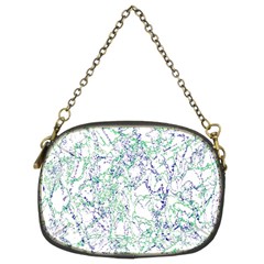 Splatter Abstract Bright Print Chain Purse (two Sides)