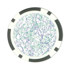 Splatter Abstract Bright Print Poker Chip Card Guard (10 Pack)