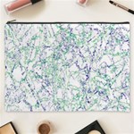 Splatter Abstract Bright Print Cosmetic Bag (XXXL) Front