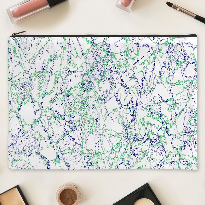 Splatter Abstract Bright Print Cosmetic Bag (XXXL)