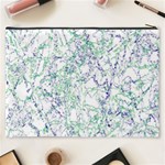 Splatter Abstract Bright Print Cosmetic Bag (XXXL) Back