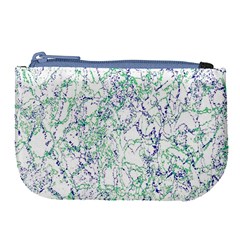 Splatter Abstract Bright Print Large Coin Purse