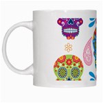 Boho Skull Vibe White Mugs Left