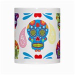 Boho Skull Vibe White Mugs Center