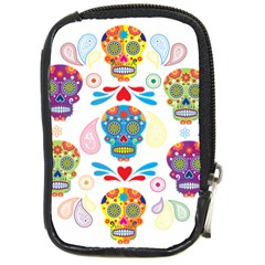 Boho Skull Vibe Compact Camera Leather Case by designsbymallika