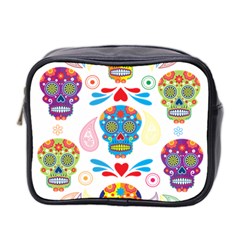 Boho Skull Vibe Mini Toiletries Bag (two Sides) by designsbymallika