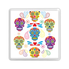 Boho Skull Vibe Memory Card Reader (square) by designsbymallika