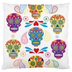 Boho Skull Vibe Standard Flano Cushion Case (two Sides) by designsbymallika