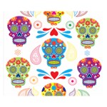 Boho Skull Vibe Double Sided Flano Blanket (Small)  50 x40  Blanket Front