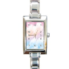 Morning Sky Love Rectangle Italian Charm Watch