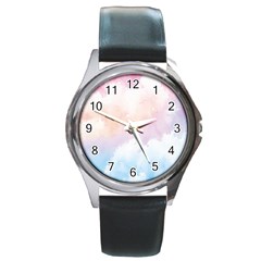 Morning Sky Love Round Metal Watch