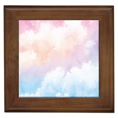 Morning Sky Love Framed Tile