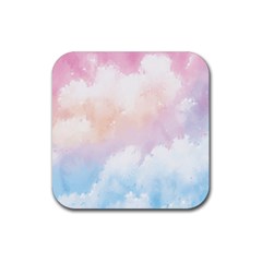 Morning Sky Love Rubber Coaster (Square) 