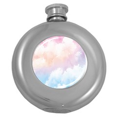 Morning Sky Love Round Hip Flask (5 Oz) by designsbymallika