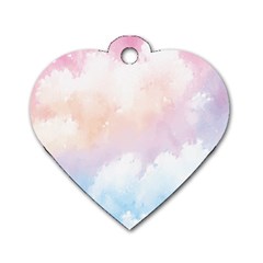 Morning Sky Love Dog Tag Heart (Two Sides)