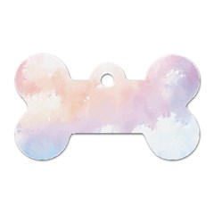 Morning Sky Love Dog Tag Bone (One Side)