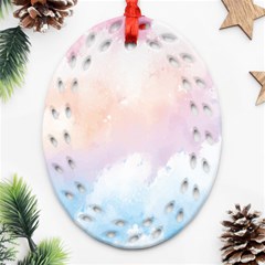 Morning Sky Love Ornament (Oval Filigree)