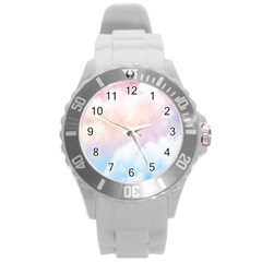 Morning Sky Love Round Plastic Sport Watch (L)