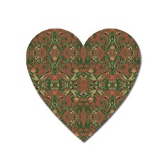 Modern Tropical Motif Print Heart Magnet by dflcprintsclothing