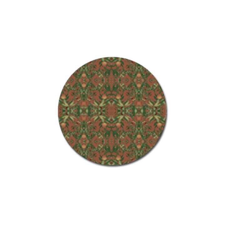 Modern Tropical Motif Print Golf Ball Marker