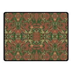 Modern Tropical Motif Print Fleece Blanket (small)