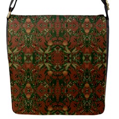 Modern Tropical Motif Print Flap Closure Messenger Bag (s)