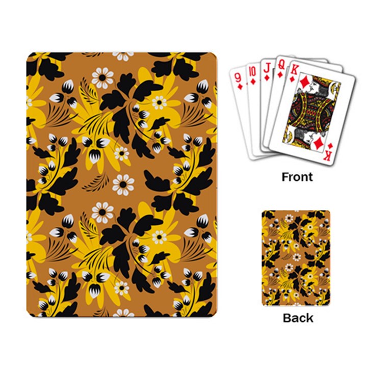 Folk flowers art pattern  Playing Cards Single Design (Rectangle)