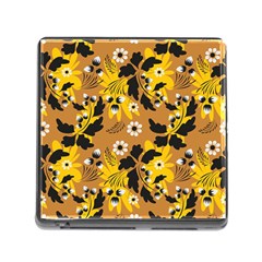 Folk Flowers Art Pattern  Memory Card Reader (square 5 Slot) by Eskimos