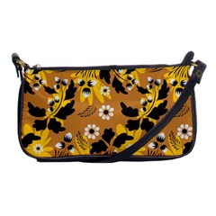 Folk Flowers Art Pattern  Shoulder Clutch Bag by Eskimos