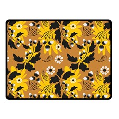 Folk Flowers Art Pattern  Double Sided Fleece Blanket (small)  by Eskimos