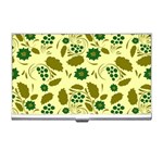 Folk flowers art pattern Floral  Business Card Holder Front