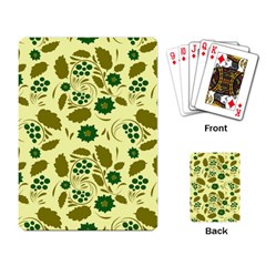 Folk Flowers Art Pattern Floral  Playing Cards Single Design (rectangle) by Eskimos