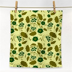 Folk Flowers Art Pattern Floral  Face Towel by Eskimos