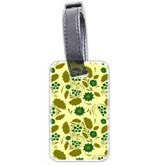 Folk Flowers Art Pattern Floral  Luggage Tag (two Sides) by Eskimos