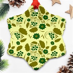 Folk Flowers Art Pattern Floral  Ornament (snowflake) by Eskimos