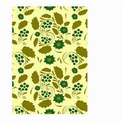 Folk Flowers Art Pattern Floral  Large Garden Flag (two Sides) by Eskimos