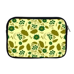 Folk Flowers Art Pattern Floral  Apple Macbook Pro 17  Zipper Case by Eskimos