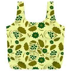 Folk Flowers Art Pattern Floral  Full Print Recycle Bag (xxxl) by Eskimos