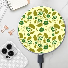 Folk Flowers Art Pattern Floral  Wireless Charger by Eskimos