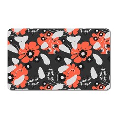 Folk flowers art pattern Floral   Magnet (Rectangular)